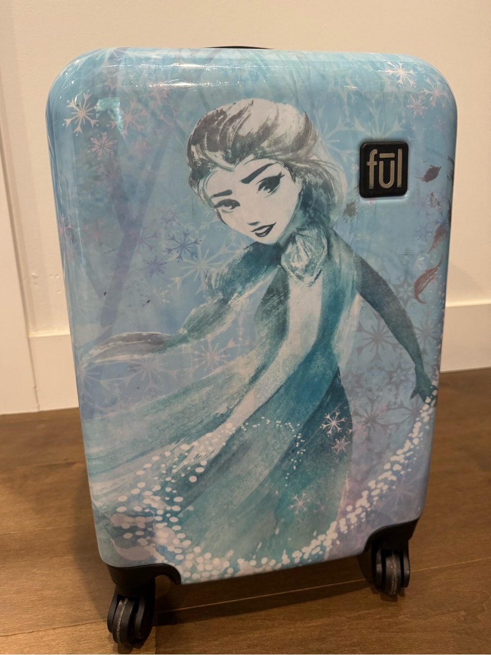 Disney Frozen Blue Hardside Carry-On Luggage